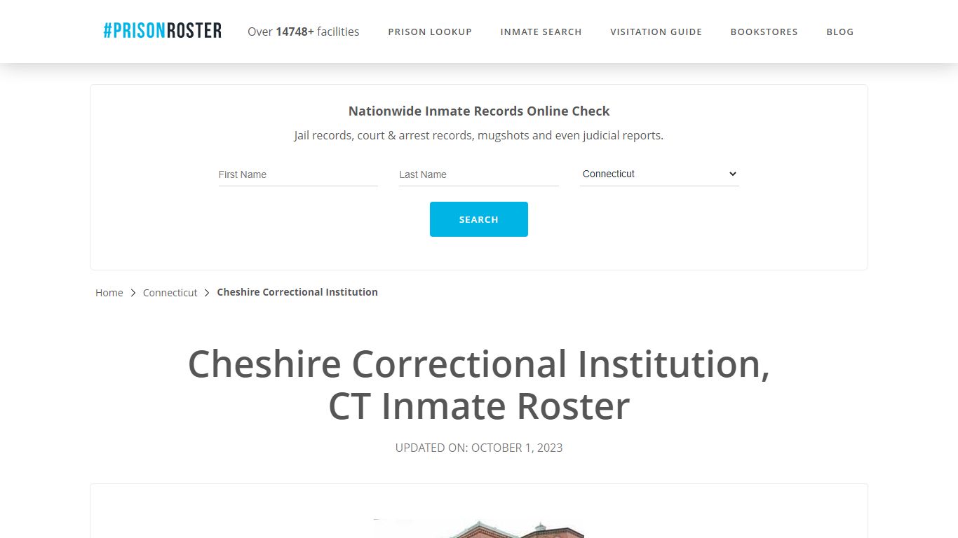 Cheshire Correctional Institution, CT Inmate Roster - Prisonroster